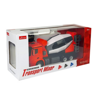 Auto r/c mercedes-benz arocs rastar 1:14 czerwone na pilota