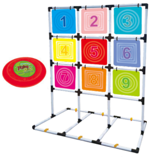 Gra zręcznościowa Frisbee do celu - EAN: 5905991057574, idealna do zabawy w ogrodzie i w domu.