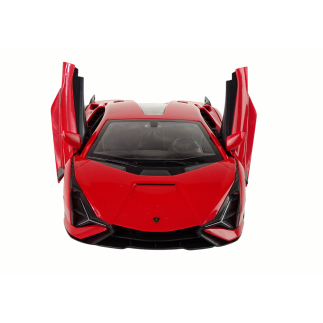 Auto r/c lamborghini sian fkp 37 rastar 1:14 czerwone na pilota