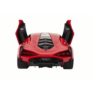 Auto r/c lamborghini sian fkp 37 rastar 1:14 czerwone na pilota