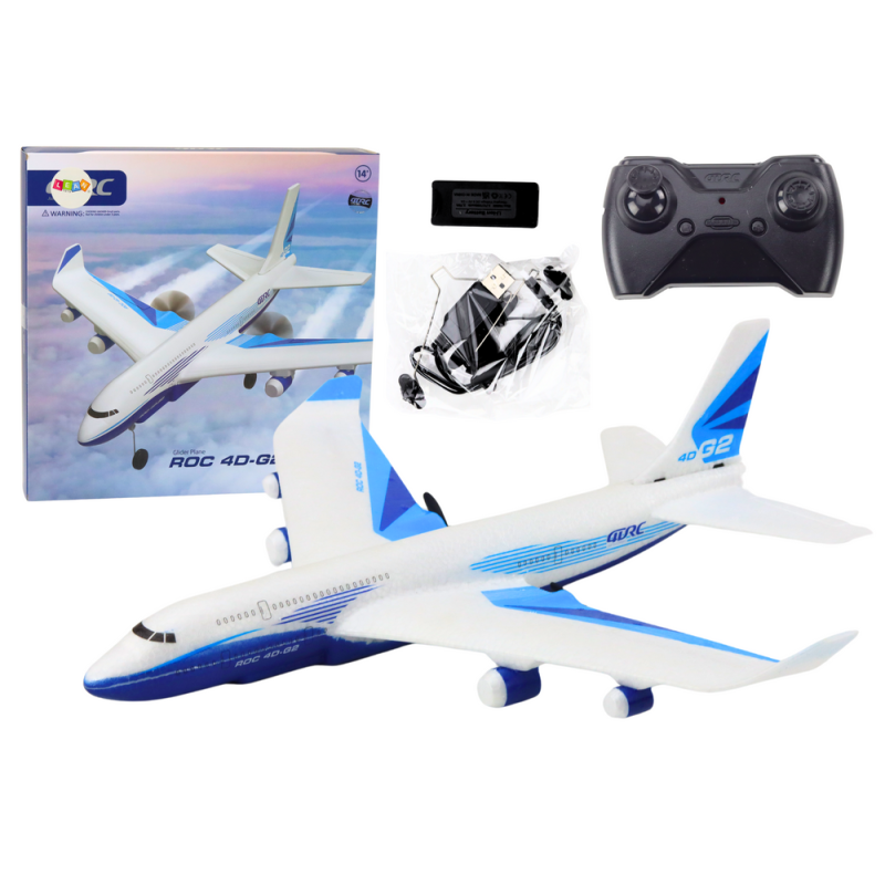 Zdalnie sterowany samolot R/C 4D-G2 z białymi światłami - EAN: 5905991025498