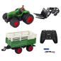 Zdalnie sterowany traktor rolniczy z przyczepą i widłami, podwójne koła RC, EAN: 5905991037026