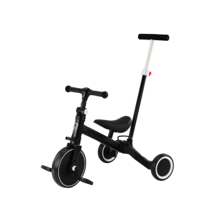Rower trójkołowy PRO50 z rączką do prowadzenia czarny, EAN: 5905991065074