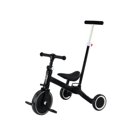 Rower trójkołowy PRO50 z rączką do prowadzenia czarny, EAN: 5905991065074
