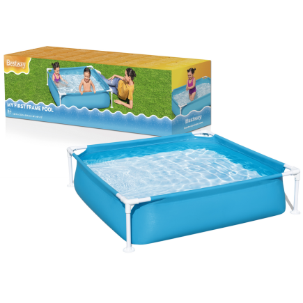 Basen ogrodowy stelażowy dla dzieci 122 cm x 122 cm x 30 cm bestway 56217