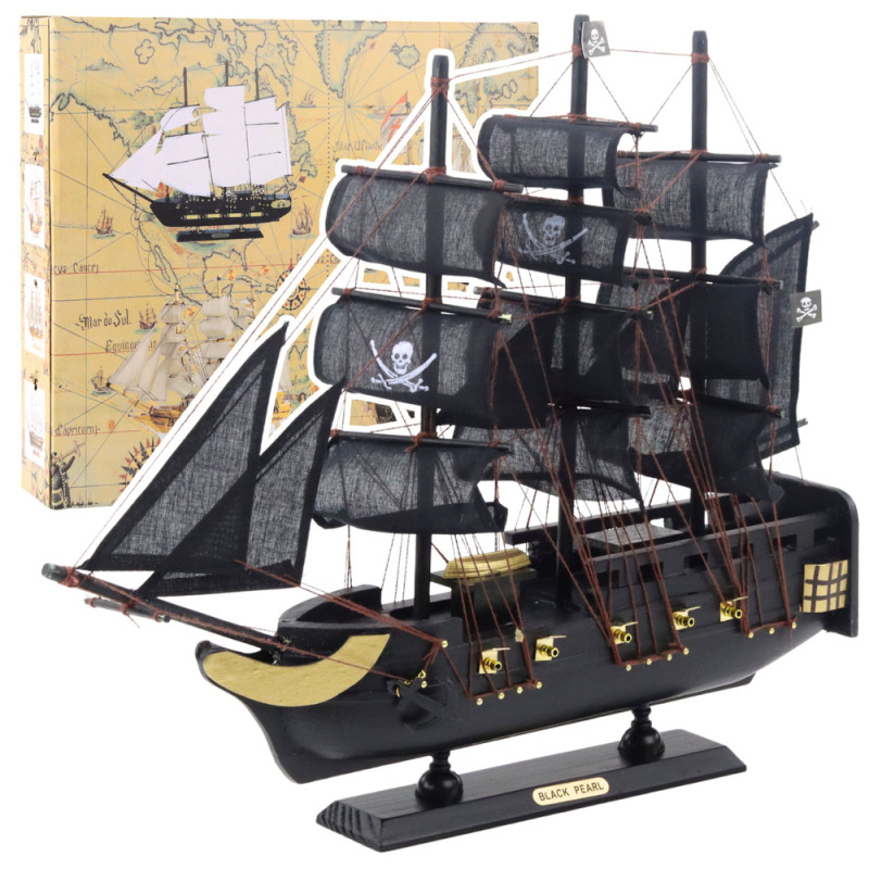 Model kolekcjonerski statek żaglowiec "Czarna Perła" 40x35cm EAN: 5905991049371
