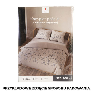 Amalia komplet pościeli z bawełny satynowej 160x200cm