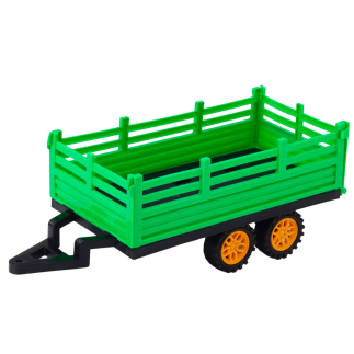 Traktor farmerski z przyczepą zdalnie sterowany rc zielony