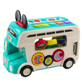 Interaktywny autobus edukacyjny sorter światła dźwięki turkusowy EAN: 5905991050612