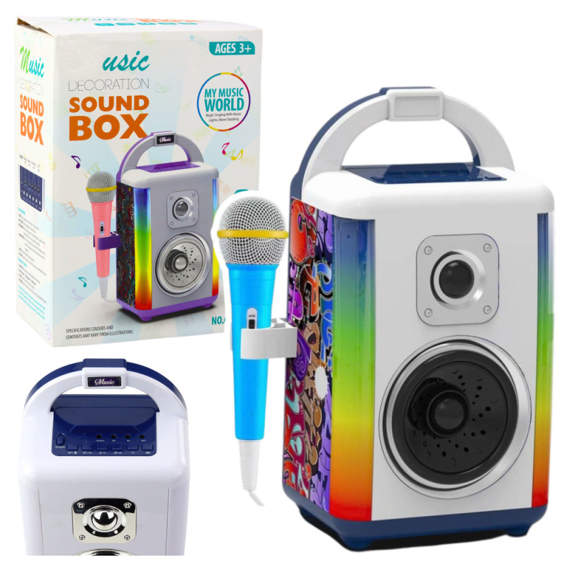 Zestaw Muzyczny Sound Box z Mikrofonem i Głośnikiem Bluetooth - EAN: 5905991056652