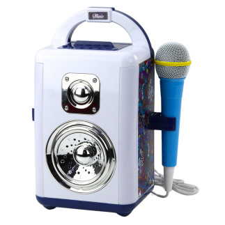 Zestaw muzyczny sound box mikrofon głośnik bluetooth mp3 nagrywanie led