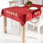 Błyszczący renifer obrus haftowany czerwony 120x160 cm EAN: 5906450022294
