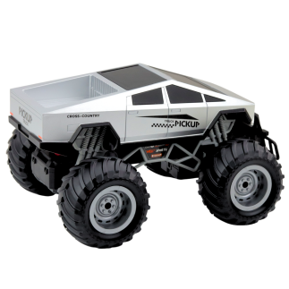 Auto terenowe off-road rc zdalnie sterowane srebrne 1:16