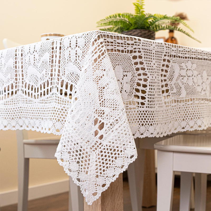 Obrus ażurowy Iness biały 110 cm x 160 cm EAN: 5906450014237