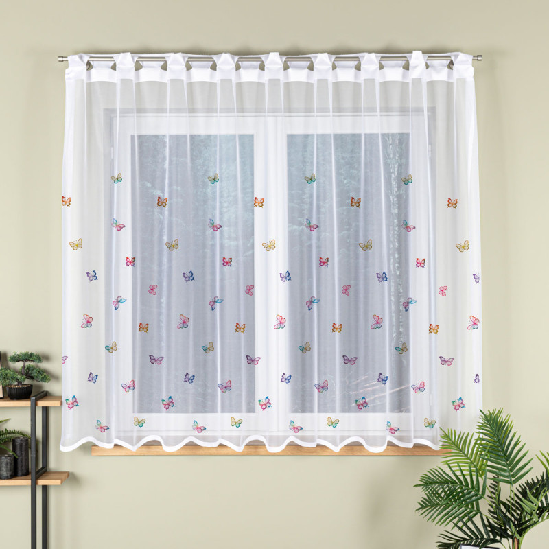 Firanka żakardowa Motylki 300x170cm Biała EAN: 5906450015784