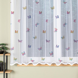 Firanka żakardowa Motylki 300x170cm Biała EAN: 5906450015784