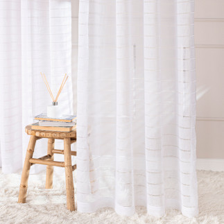 Firana gotowa na przelotkach 300cm x 250cm biały 001 EAN: 5906450008809