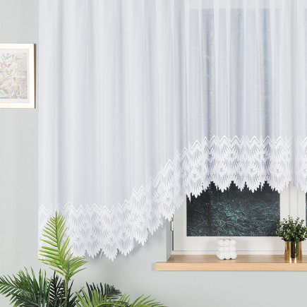 Felicja firanka żakardowa gotowa z wzorem 160x600 cm biały EAN: 5907693246645