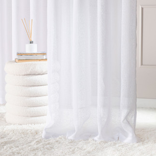 Firana gotowa na taśmie 300cm x 250cm biały, kolor 001 | EAN: 5906450008625