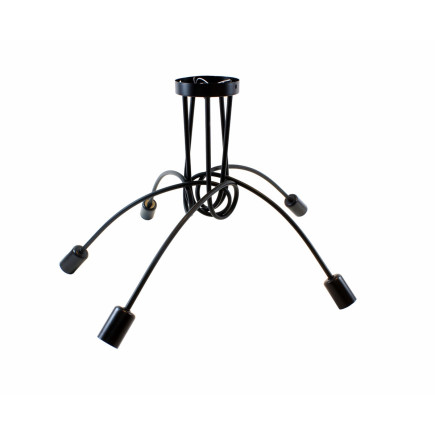 Nowoczesna lampa żyrandol 5 czarna - EAN: 5907621814595