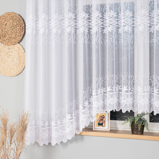 Jowita firanka żakardowa pasowa 520x180cm biała EAN: 5907693246751