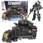 Klocki konstrukcyjne 8w1 Pojazd SWAT Policja Robot 826 elementów EAN: 5905991072102