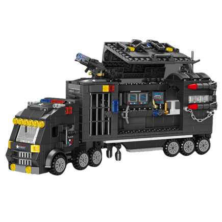 Klocki konstrukcyjne 8w1 Pojazd SWAT Policja Robot 826 elementów EAN: 5905991072102