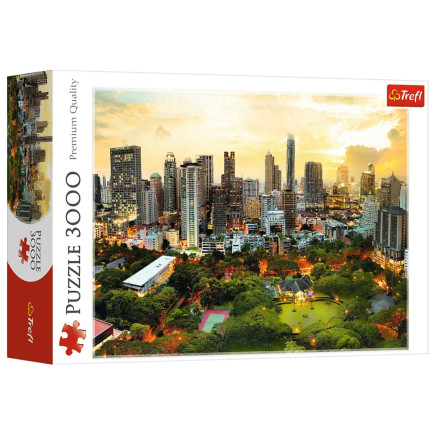 Puzzle - 3000 - zachód słońca w bangkoku trefl 33060