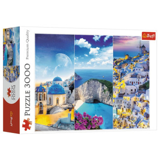 Puzzle - 3000 - greckie wakacje trefl 33073