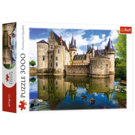 Puzzle - 3000 - zamek w sully-sur-loire, francja trefl 33075