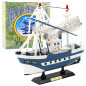 Kolekcjonerski statek kuter rybacki Flying Lady niebieski 24x23cm EAN: 5905991049302
