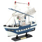 Kolekcjonerski statek kuter rybacki Flying Lady niebieski 24x23cm EAN: 5905991049302
