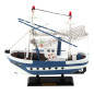 Kolekcjonerski statek kuter rybacki Flying Lady niebieski 24x23cm EAN: 5905991049302