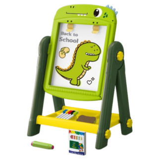 Tablica dwustronna magnetyczna suchościeralna Dinozaur Zielony + EAN: 5905991057222