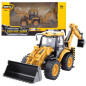 Koparko-ładowarka teleskopowa Huina Żółta 1:50 EAN: 5905991051022 - Metalowy model do zabawy i kolekcji