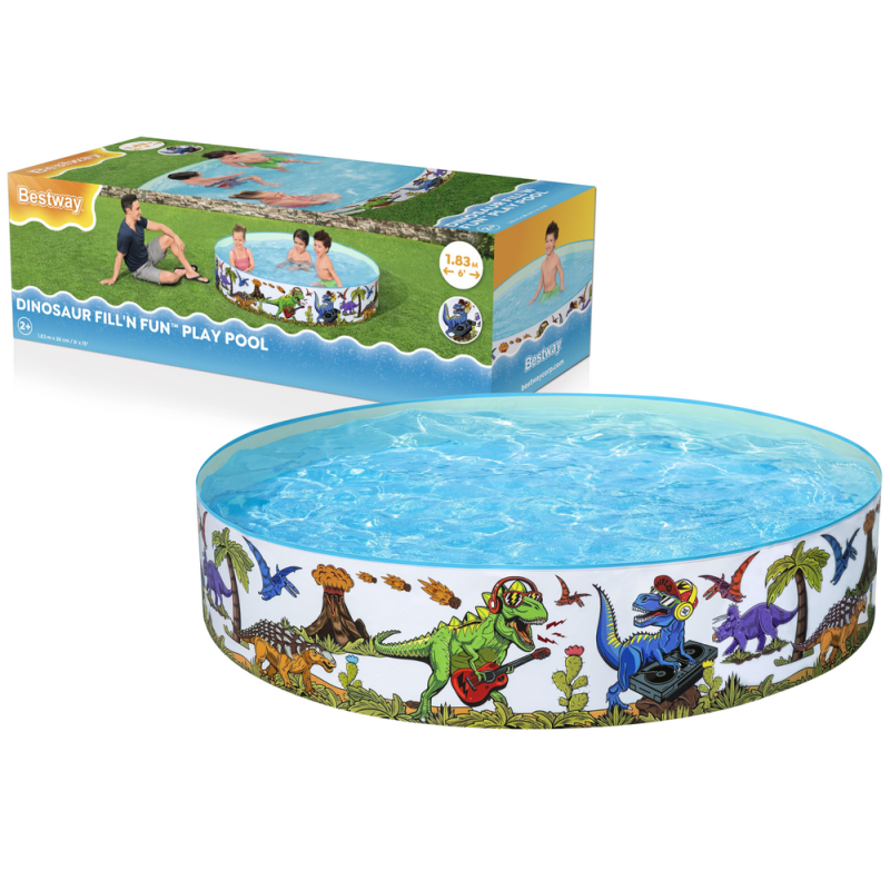 Basen ogrodowy dinozaury Bestway EAN: 6941607347652 183 cm x 38 cm - idealna zabawa na lato!