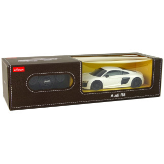 Auto r/c audi r8 1:24 rastar białe