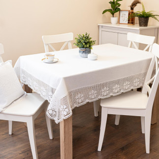 Obrus Rachela Ażurowy 110x160 cm Biały 001 EAN: 5906450014350