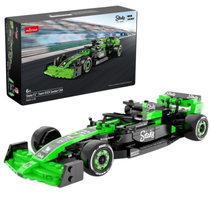 Klocki Bolid Kick Sauber C44 F1 1:24 Rastar 25012 - EAN: 5905991060628 Klocki Bolid Kick Sauber C44 F1 1:24 Rastar 25012 - EAN: 5905991060628