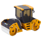 Walec drogowy metalowy Huina żółty 1:50 - EAN: 5905991051114