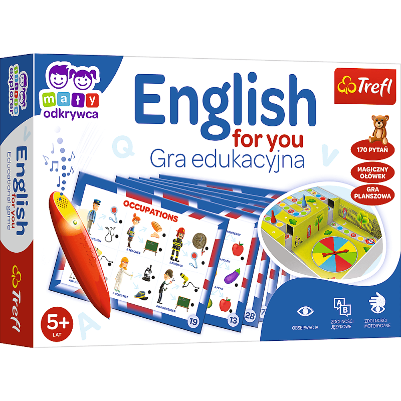 Gra edukacyjna "English for You" - Magiczny Ołówek Trefl EAN: 5900511021134