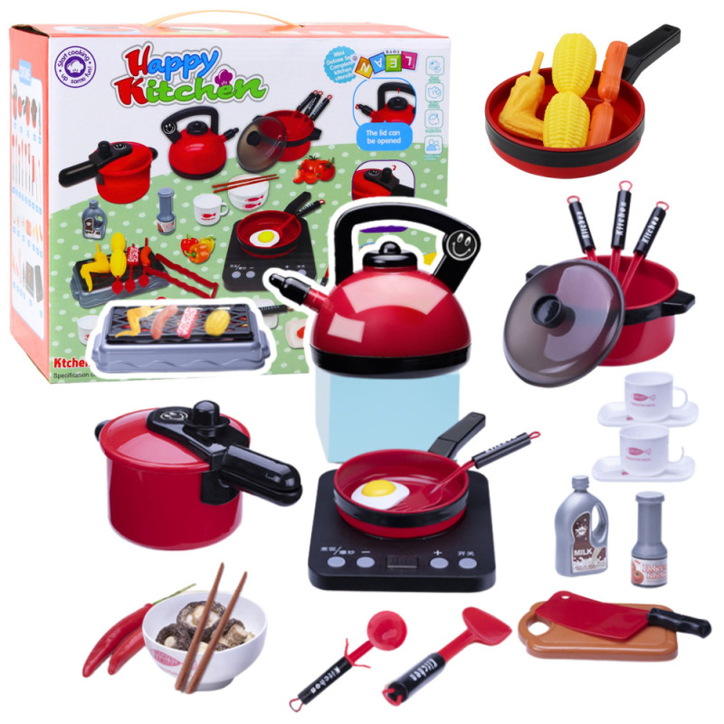 Zestaw kuchenny Garnki z akcesoriami 36 el. na baterie, EAN: 5905991061670 Zestaw kuchenny Garnki z akcesoriami 36 el. na baterie, EAN: 5905991061670