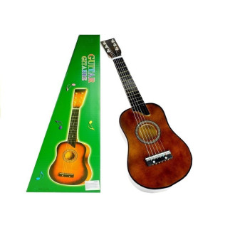 Gitara drewniana klasyczna z kostką jasny brąz