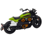 Motocykl Chopper Metalowy z Dźwiękami i Świetłami Czarny Zielony 1:12 - EAN: 5905991049654
