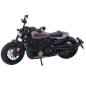 Motocykl Chopper Metalowy z Dźwiękiem i Światłem Czarny Szare Elementy 1:12 EAN: 5905991049661