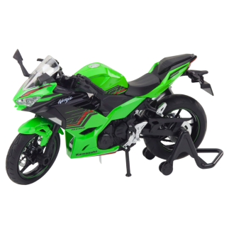 Motocykl Sportowy Metalowy Zielony z Dźwiękiem i Światłem 1:12 EAN 5905991049685