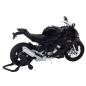 Sportowy motocykl metalowy z dźwiękiem i światłami czarny S1000 1:12 EAN: 5905991049753