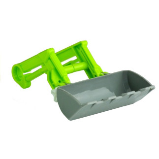 Rozkręcany traktor z przyczepą z drewnem 43 cm