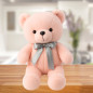 Pluszowa maskotka przytulanka miś z kokardą Happy Every Day różowy 55 cm EAN: 5905991048350