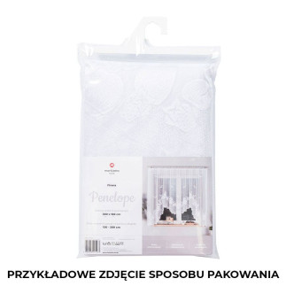 Penelope firanka żakardowa gotowa, szerokość 400 x wysokość 160cm, kolor 001 biały